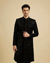 Blue Velvet Charm Sherwani